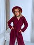 "BRUNETTE 10312" set - burgundy